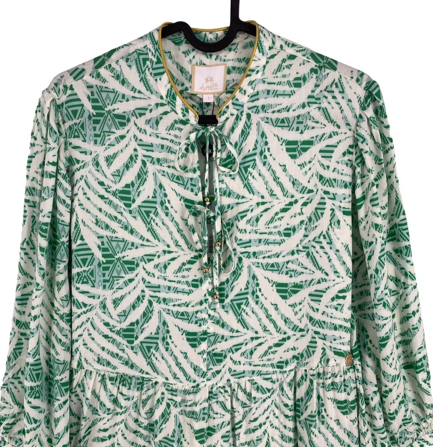 LA MARTINA Women Green Printed Viscose Long Sleeves Dress Size 1 / XS