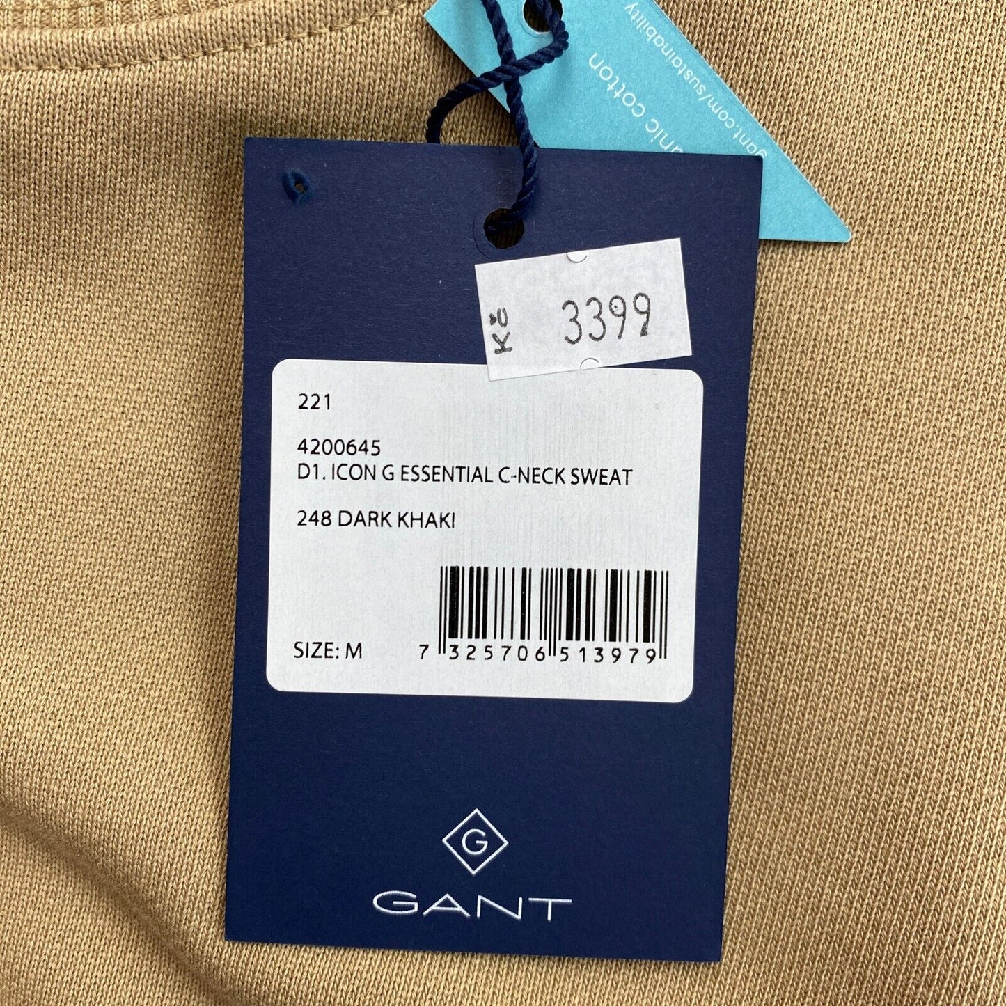 GANT Braun Icon G Essential Rundhalspullover Pullover Größe M