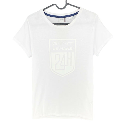 GANT x LE MANS White Crew Neck T Shirt Size S