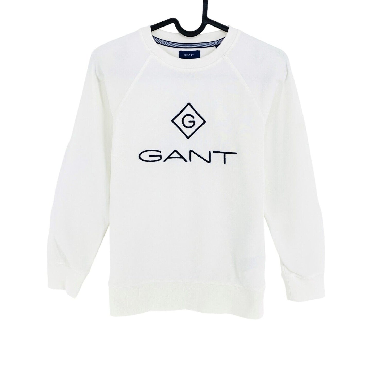 GANT Boys White Lock Up Crew Neck Sweater Jumper Size 9-10 Years 134/140 cm