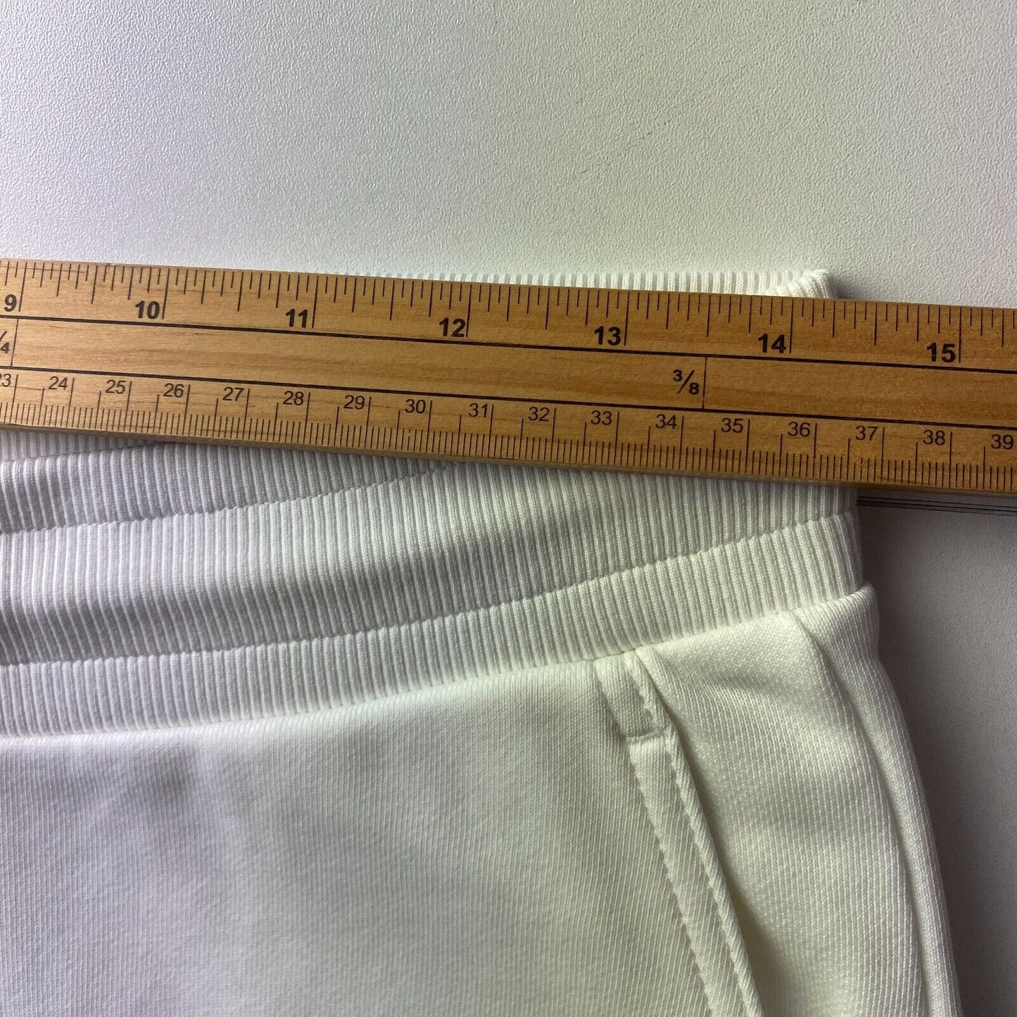 GANT Pantalon de survêtement à revers coupe régulière blanc pour femme Taille S