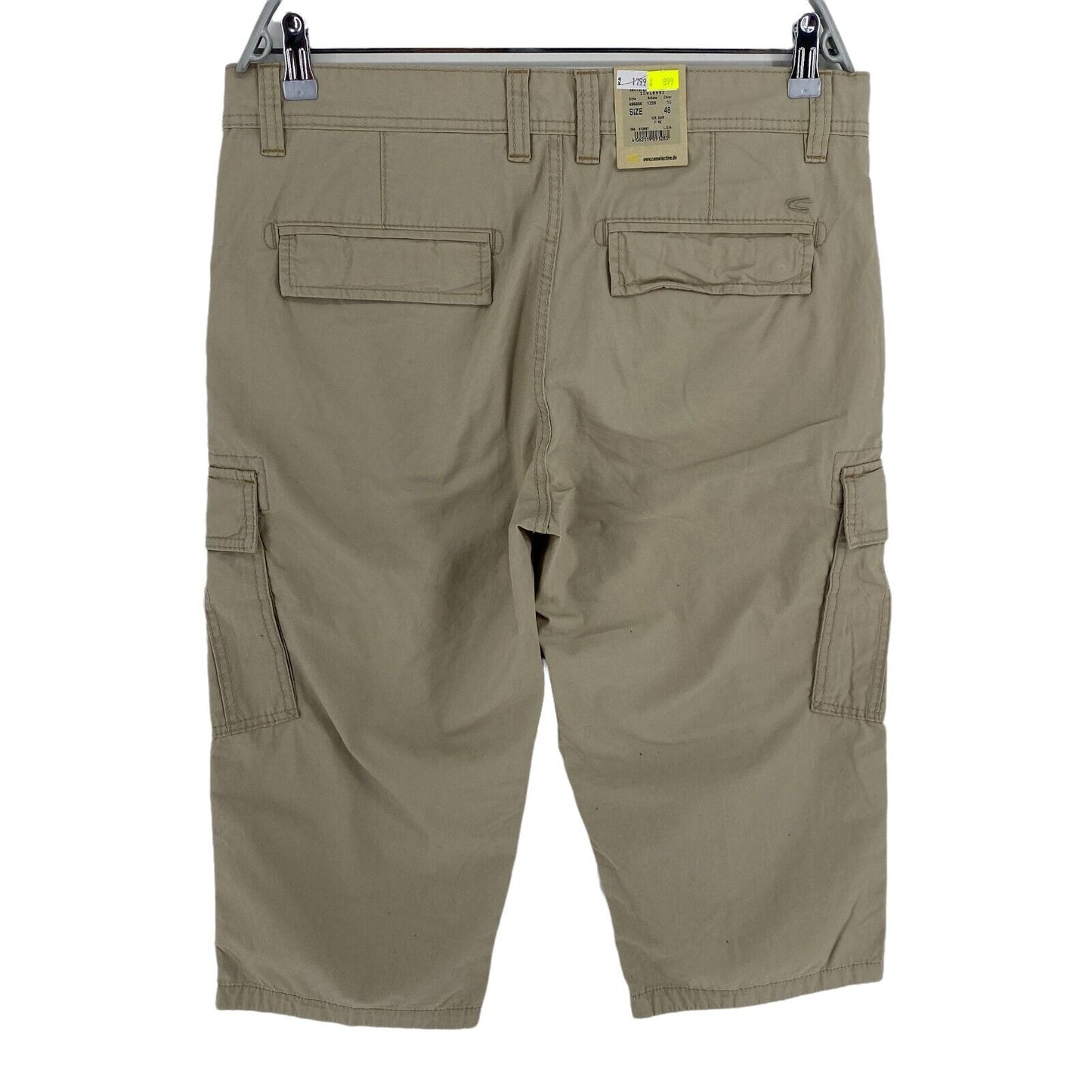 Camel Active Brown Houston Straight Fit Cargo Shorts Size W34