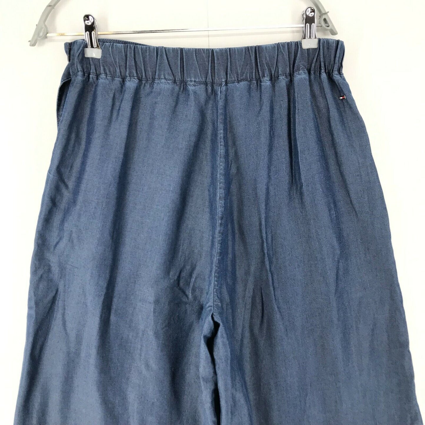 Tommy Hilfiger Women Blue Loose Wide Leg Fit Trousers Size EUR 36 UK 8 US 4 W29