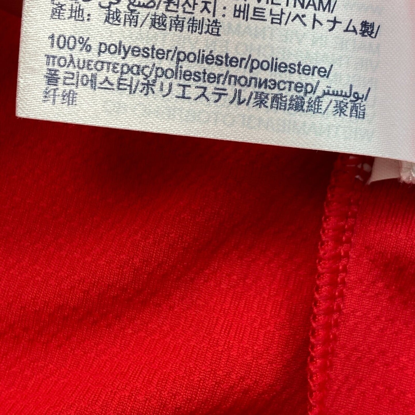 TOMMY HILFIGER Sport Rotes T-Shirt mit Rundhalsausschnitt, Größe M