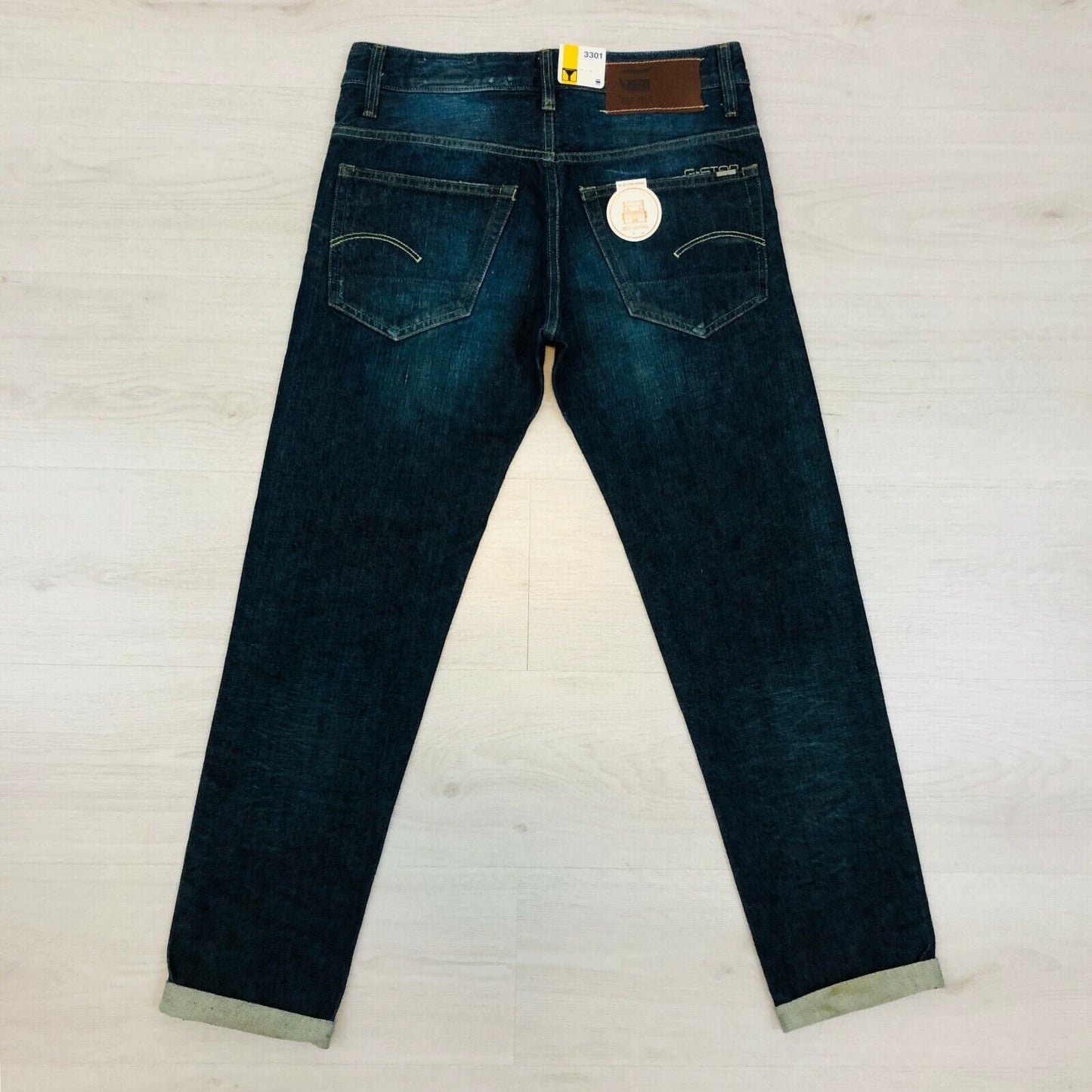 G-Star 3301 LOW TAPERED Fit Jeans für Herren, Blau, Größe W29 L32