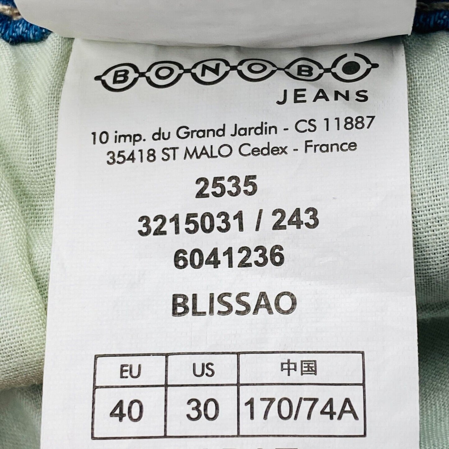 BONOBO Jeans mit geradem Bein, hellblau, Baumwollmischung, Größe 40 W31 L34