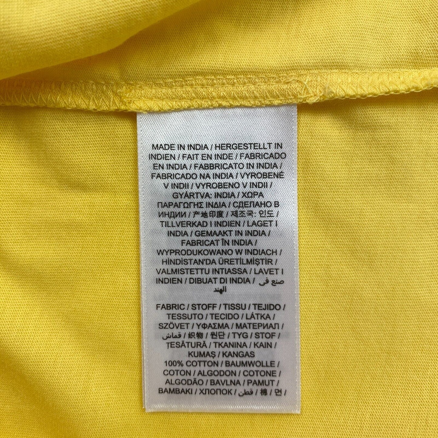 GANT T-shirt à manches courtes et col rond jaune Original taille XL