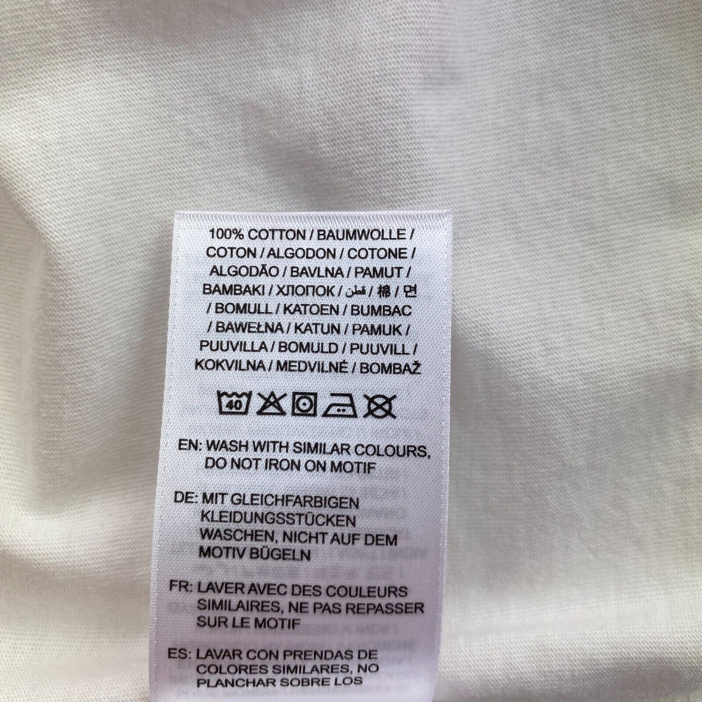 GANT White Tonal Archive Shield Crew Neck T Shirt Size XL