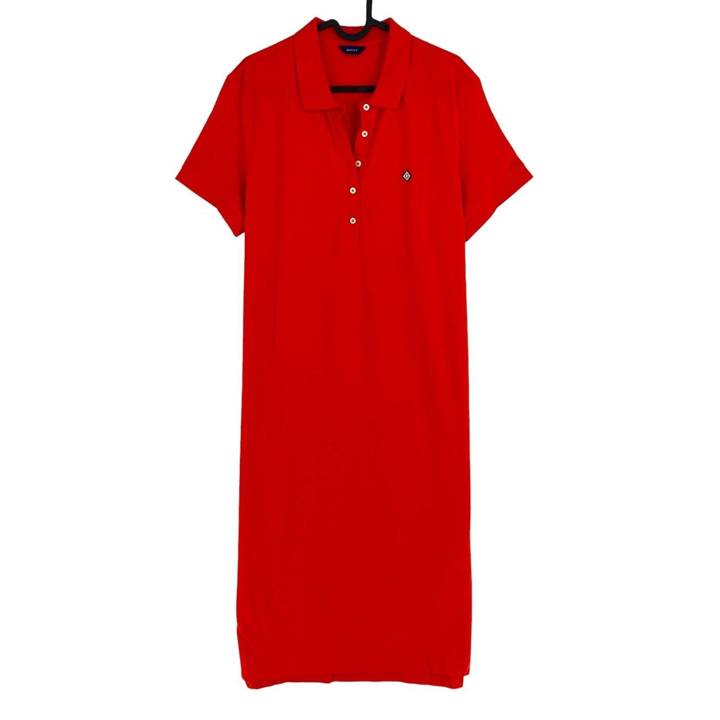 GANT Women Red Pique Polo Dress Size L