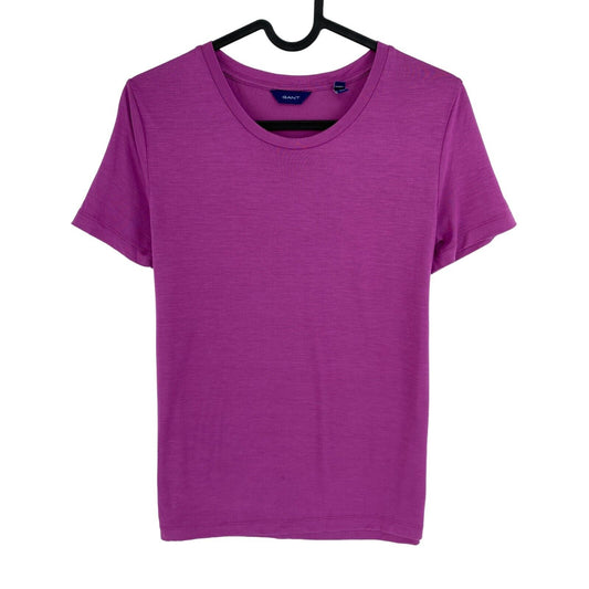 GANT Purple Lightweight Crew Neck T Shirt Size XS