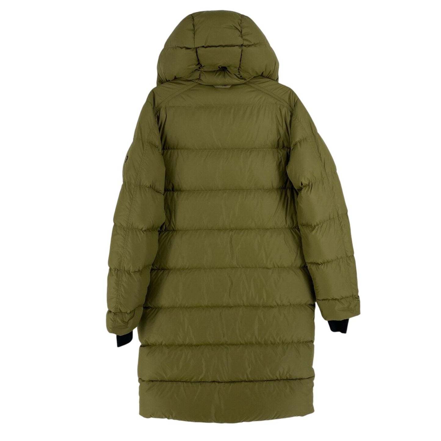 Peak Performance Women Green Frost Down Hooded Jacket Coat Size XS