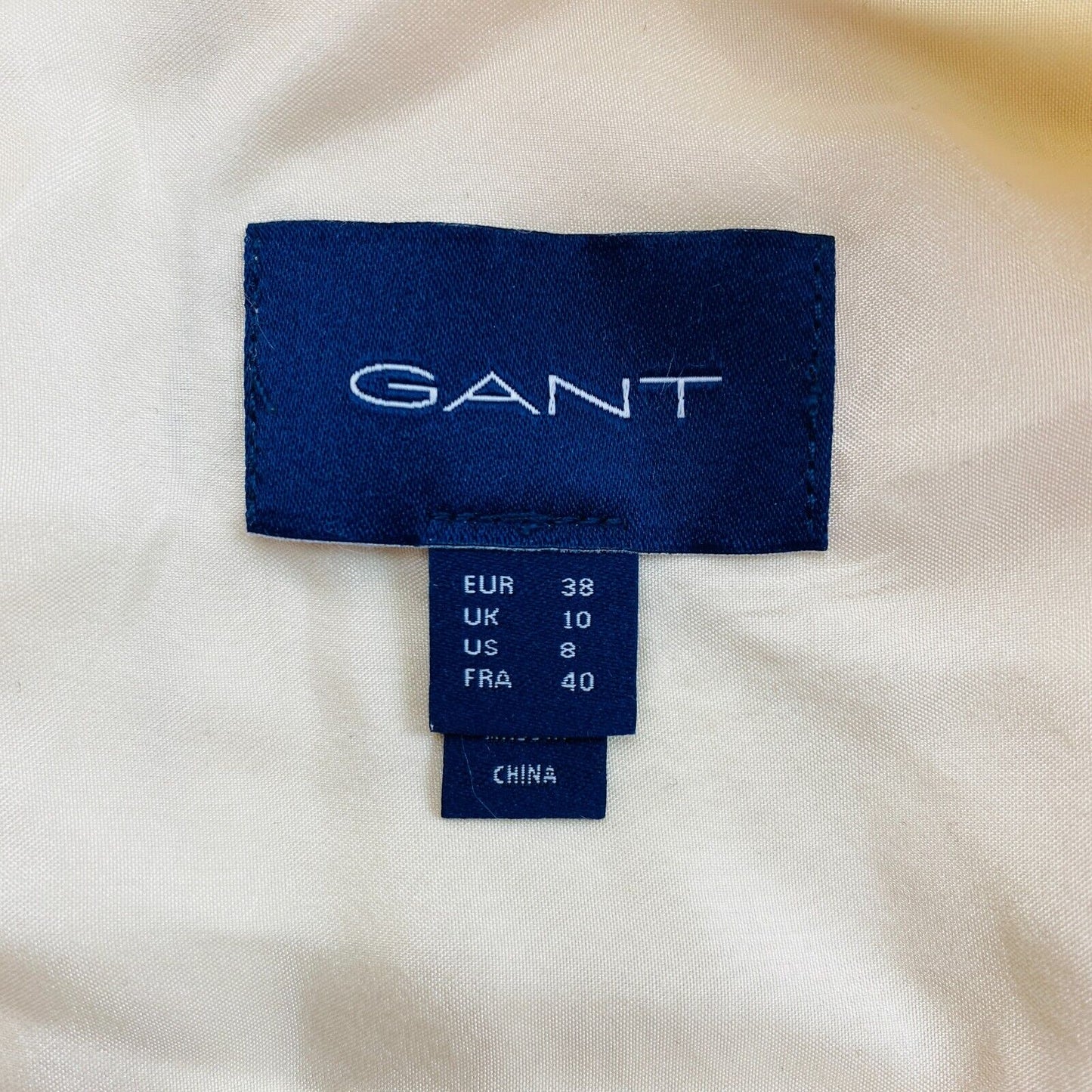 GANT Beige Chemise décontractée 100% soie Taille EU 38 UK 10 US 8