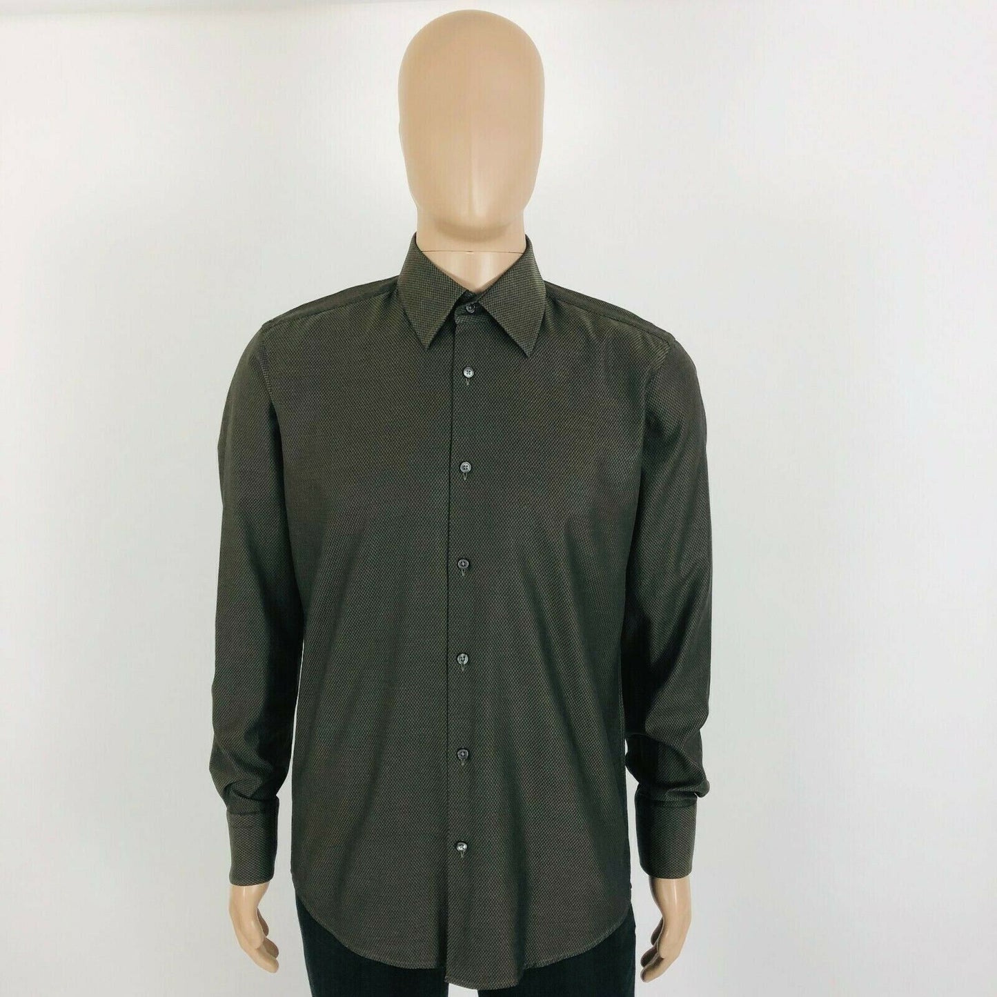 Hugo Boss Brown Regular Fit High Quality Shirt Size 15 3/4 40 / Large