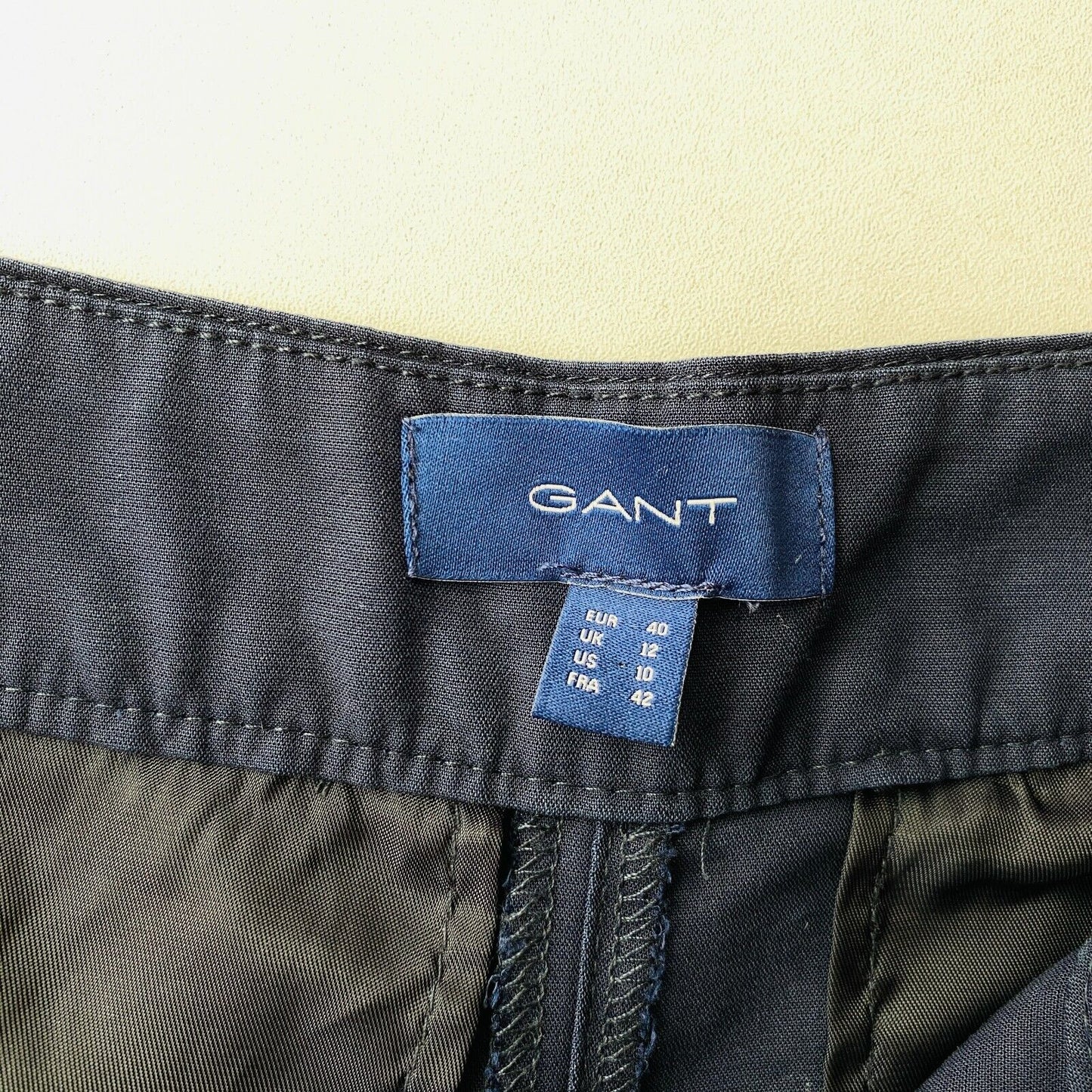 GANT Women Dark Blue Loose Wide Leg Fit Shorts Size EUR 40 UK 12 US 10 W30