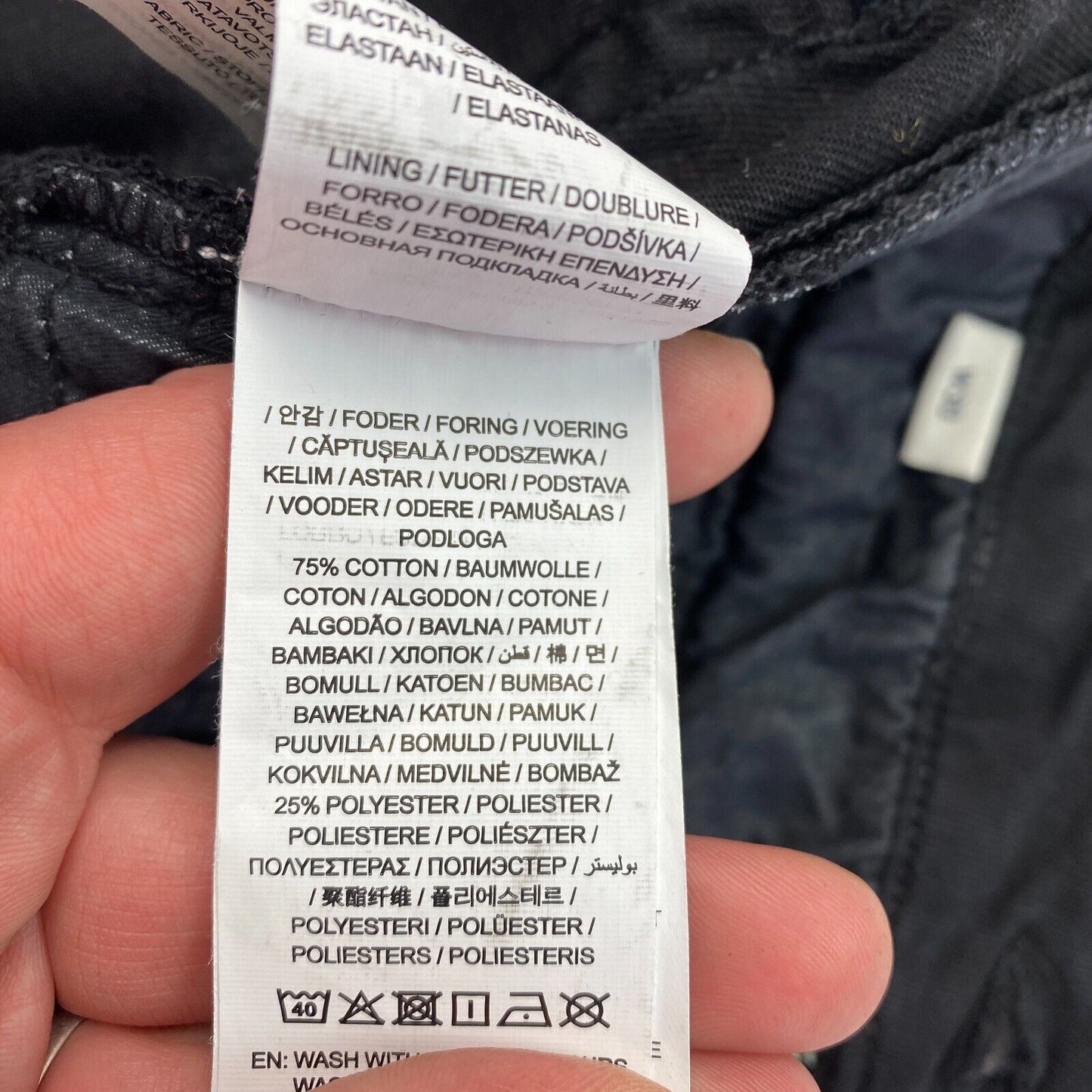 GANT Schwarze Schlagjeans, Größe W30 L34