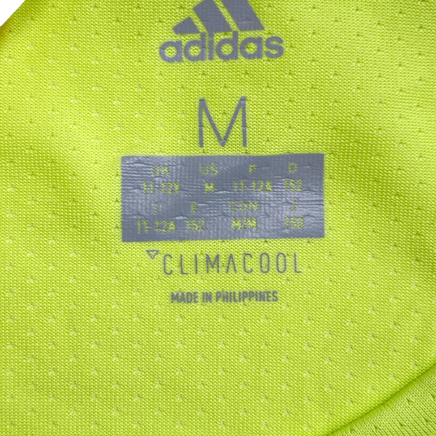 Adidas Climacool Light Green Crew Neck T Shirt Size 11 - 12 Years