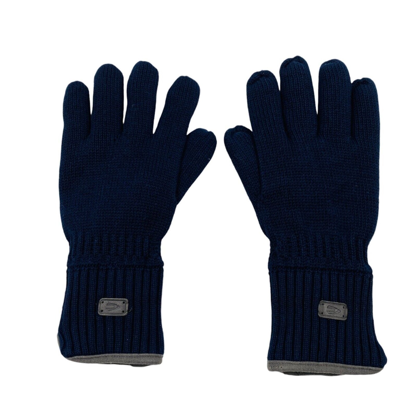 Camel Active Mens Dark Blue Cotton Insulated Warm Knit Gloves Size XL