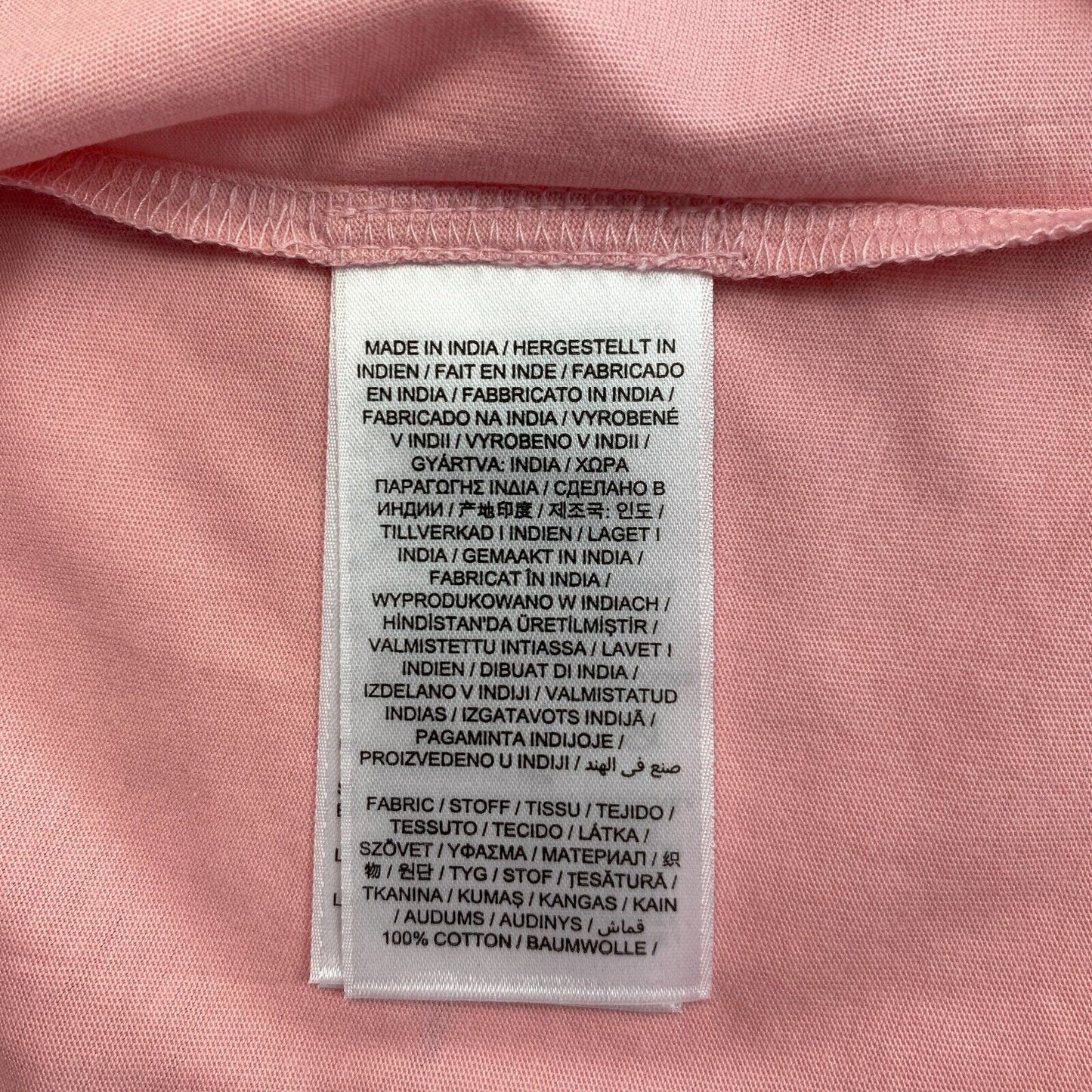 GANT Pink Original T-Shirt mit V-Ausschnitt, Größe XS