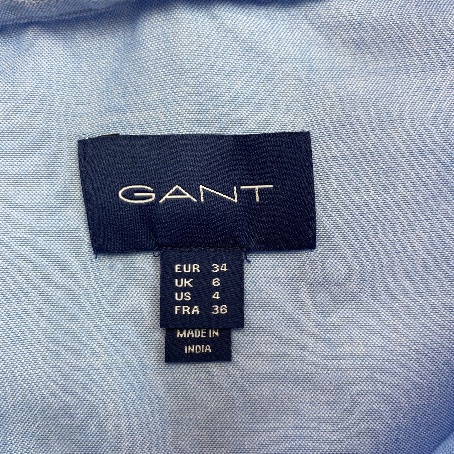 Chemise GANT Blue Regular Air Oxford Taille EU 34 UK 6 US 4