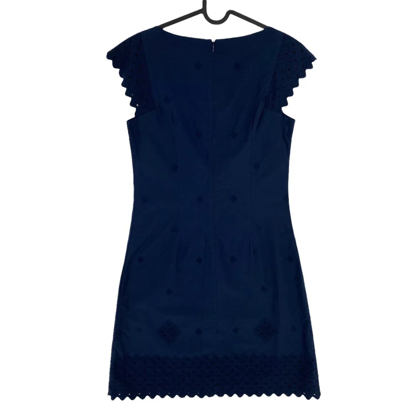 GANT Navy Blue Anglaise Broderie Dress Size EUR 34 UK 6 US 4