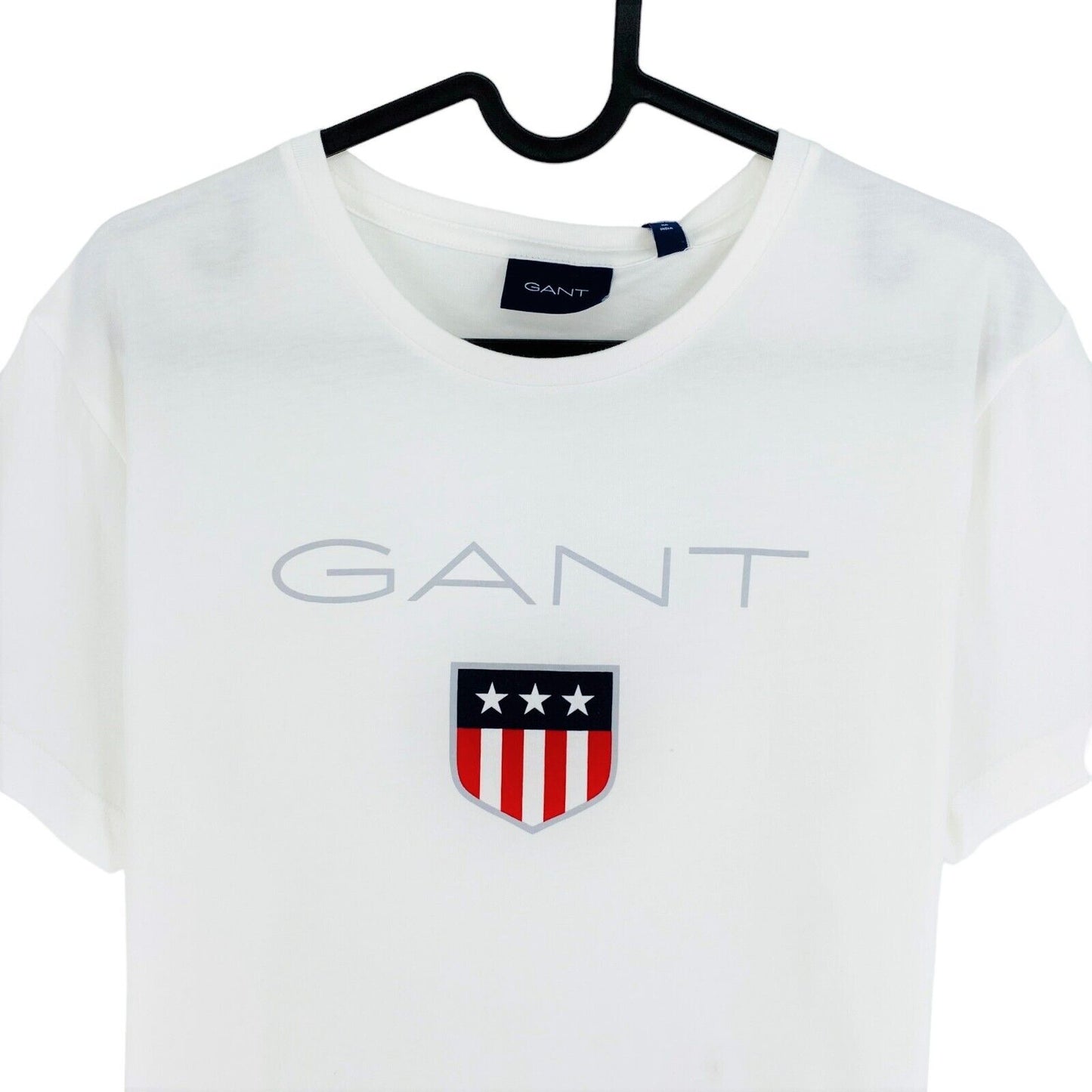 GANT White Retro Shield Crew Neck T-Shirt Size S