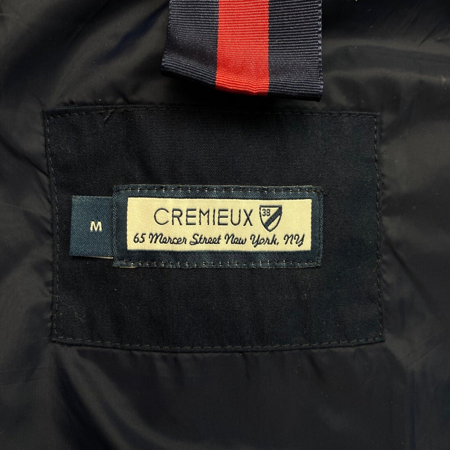 CREMIEUX Navy Blue Hooded Down Puffer Parka Coat Jacket Size M