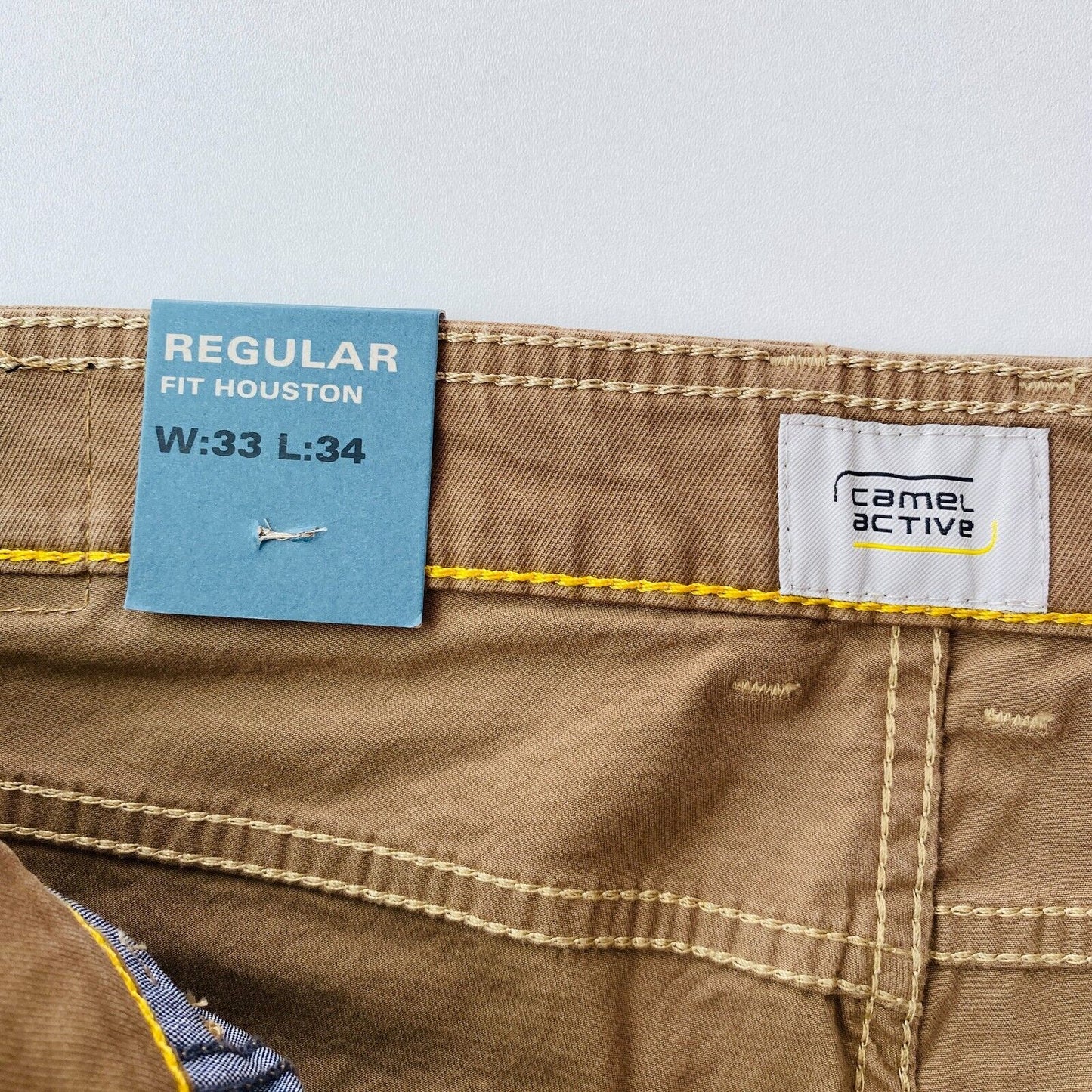 Camel Active HOUSTON Brown Mens Regular Straight Fit Jeans Size W33 L34