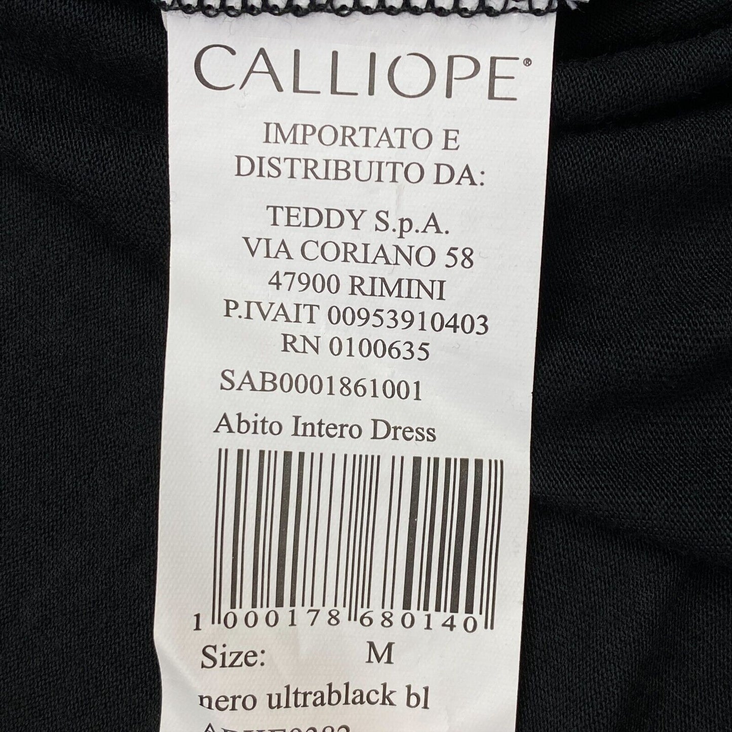 CALLIOPE Abito Intero Black Off The Shoulder Flare Dress Size M