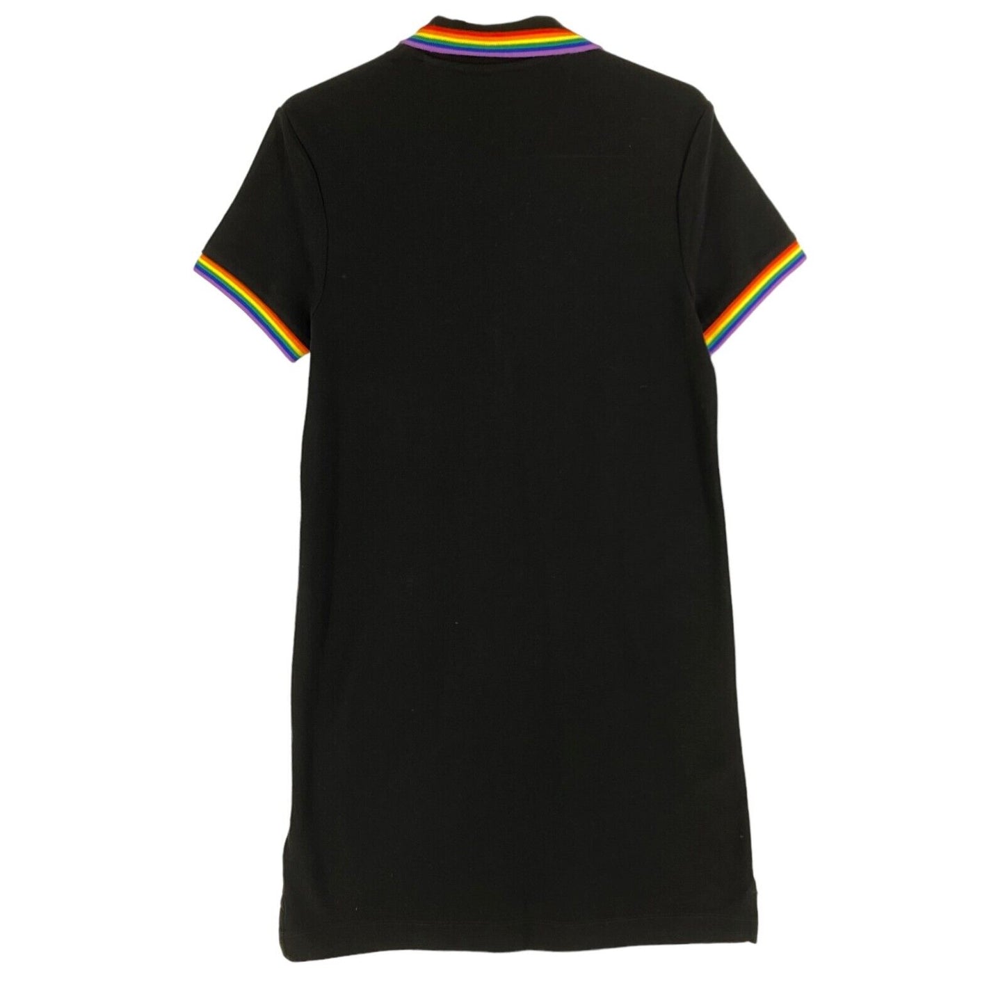 GANT Schwarzes Pride Piqué-Poloshirtkleid, Größe XS