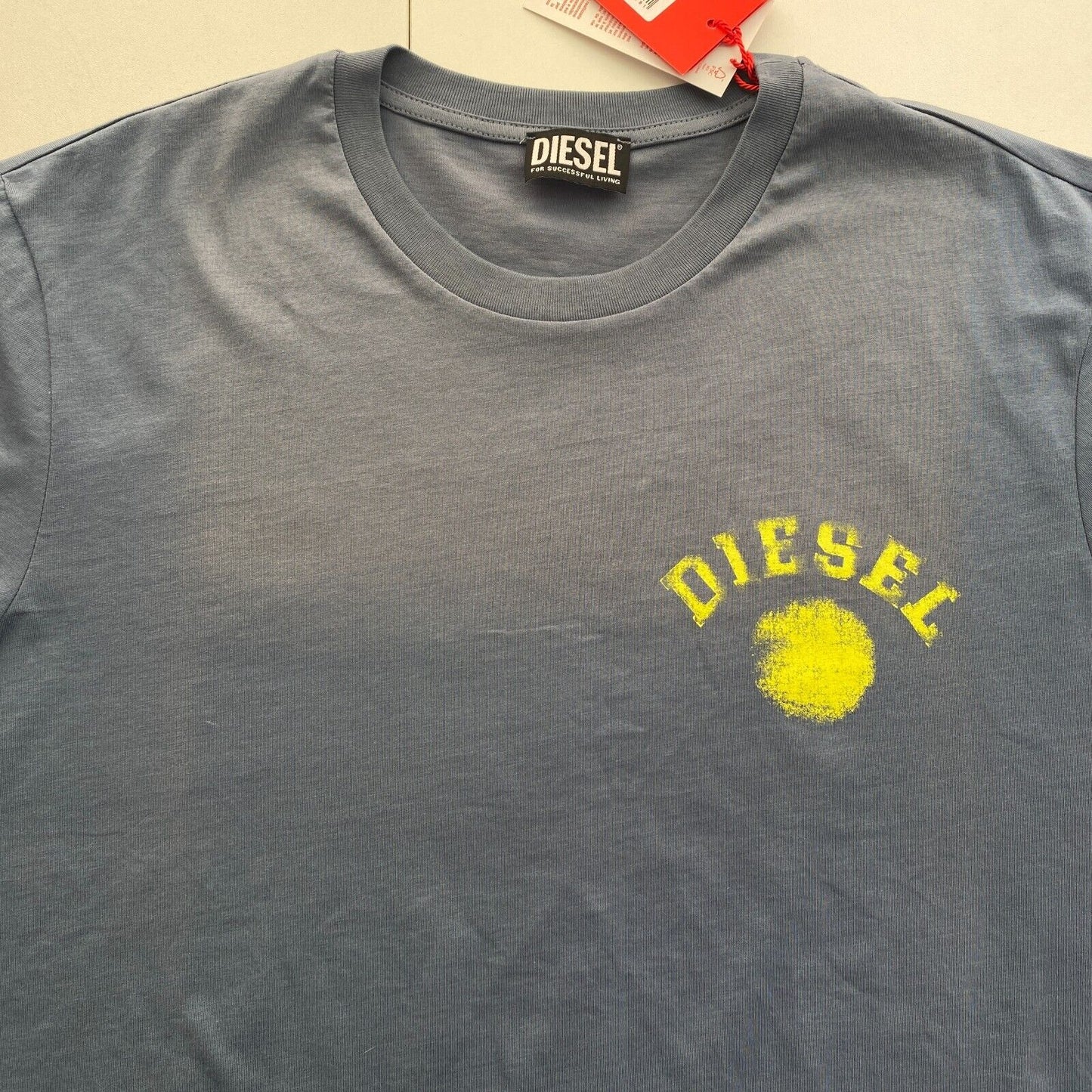 DIESEL Men Dark Blue T-JUST-K3 Crew Neck Short Sleeves T Shirt Size M