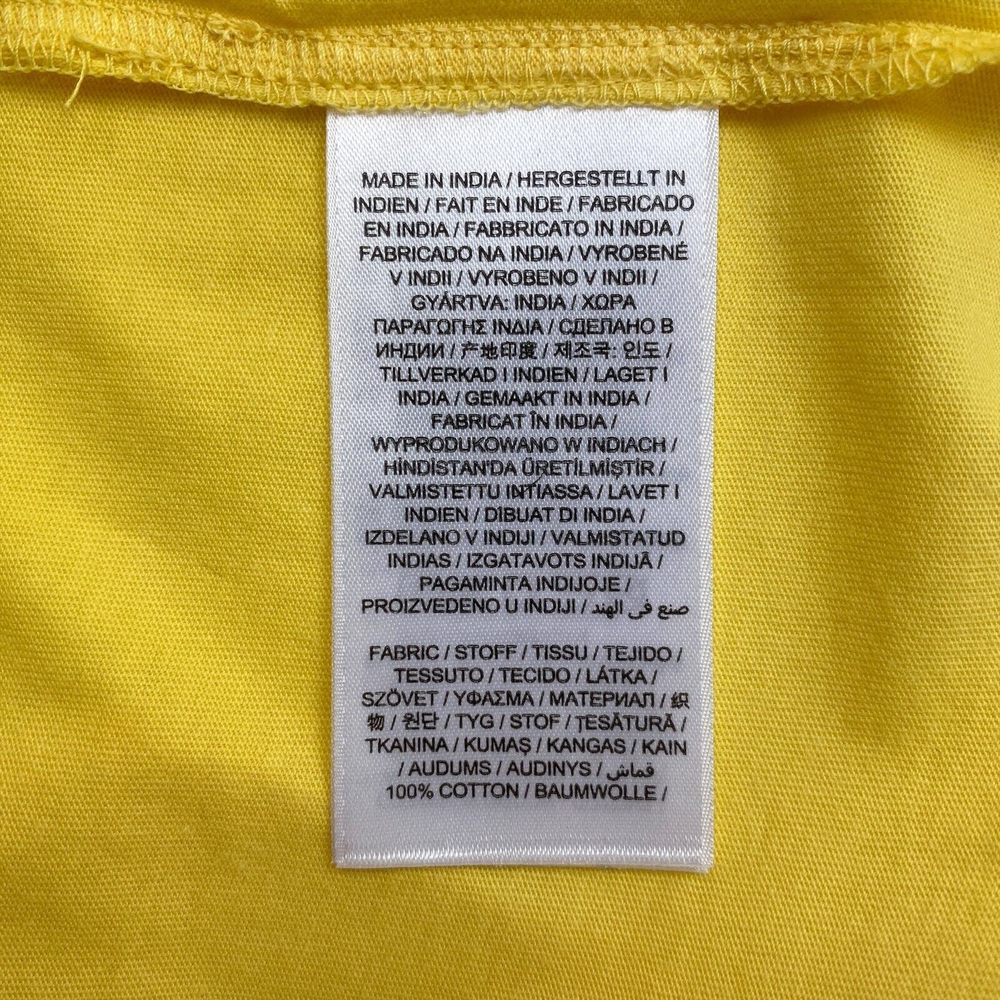 GANT Yellow Original Slim V Neck T-Shirt Size 2XL XXL