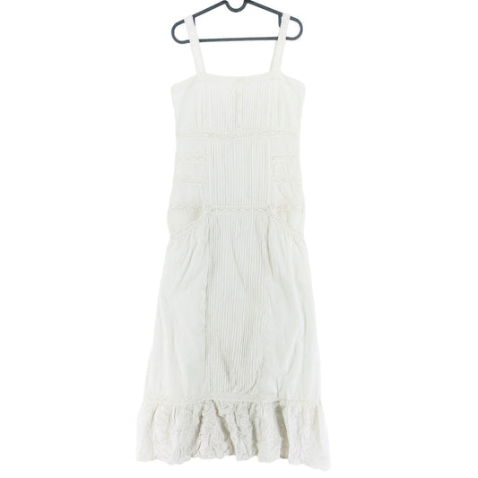 S`NOB White BERTILLE Sleeveless A Line Ruffle Dress Size M