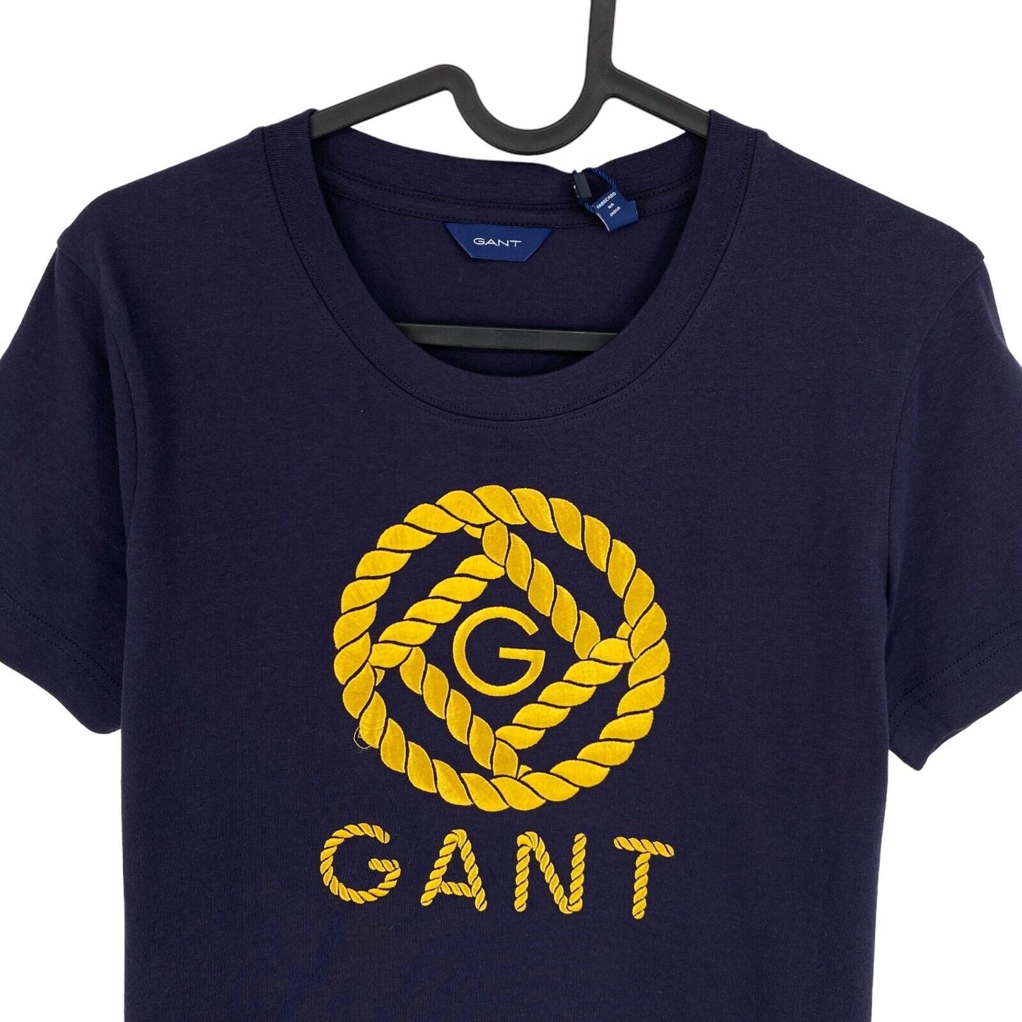 GANT Navy Blue Rope Icon Crew Neck T Shirt Size XS