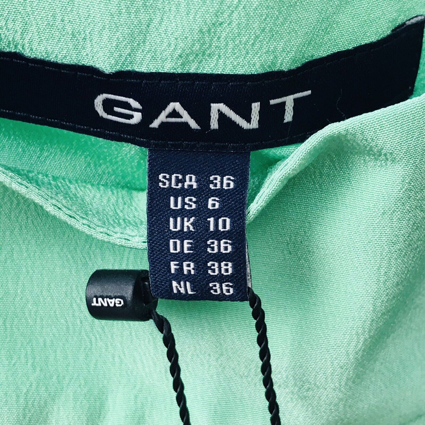 UVP €179 GANT Damen Grüne Seidenshorts Größe EUR 36 US 6 UK 10