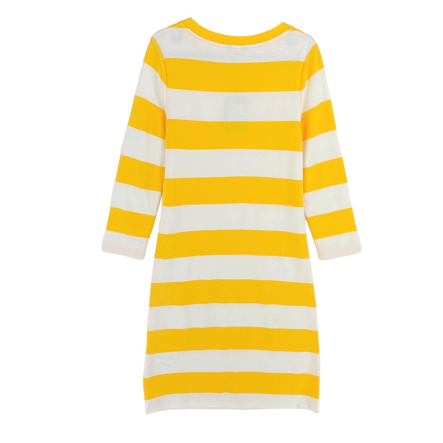 GANT Yellow Br Striped Jersey A Line Dress Size S