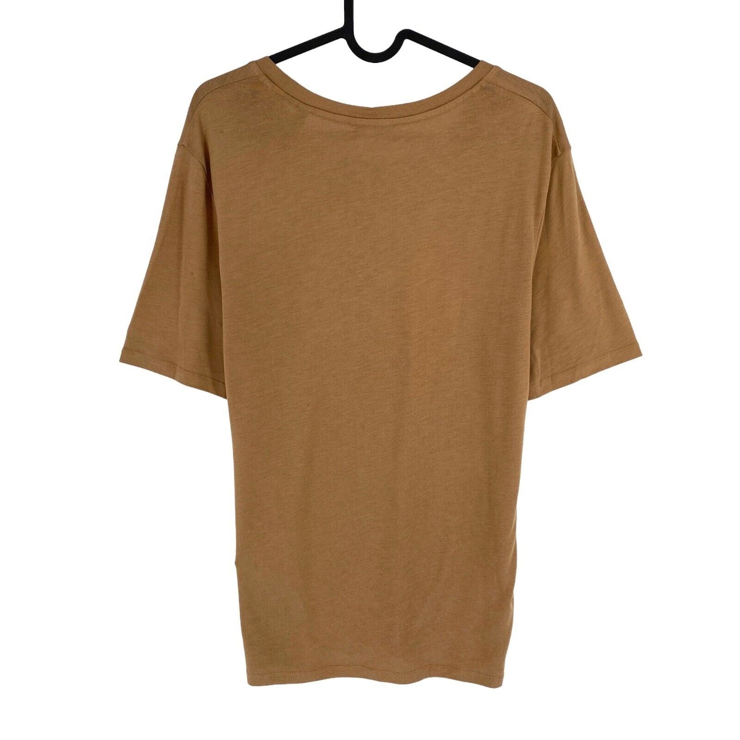 GANT Women Brown Light Weight Crew Neck T Shirt Size S