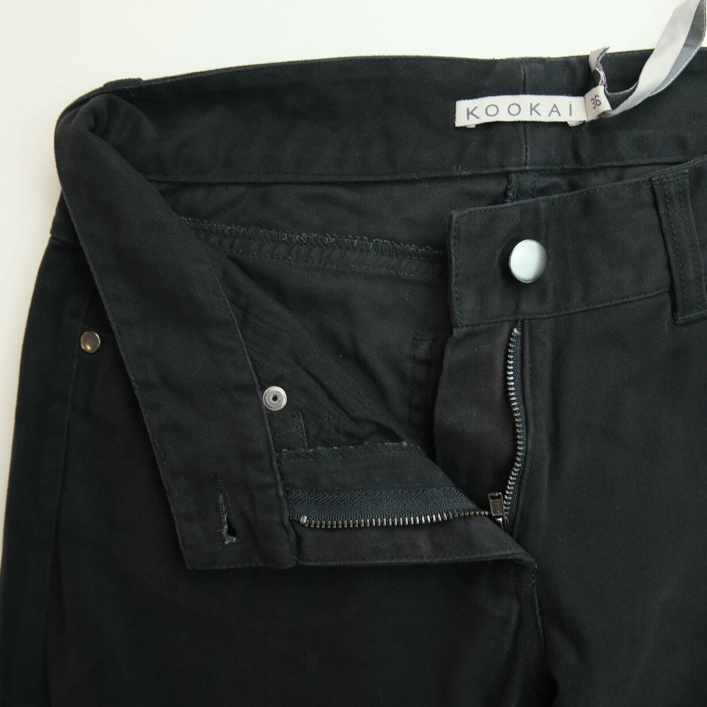 KOOKAI Black Velvet Tapered Jeans Size EU 36 / S