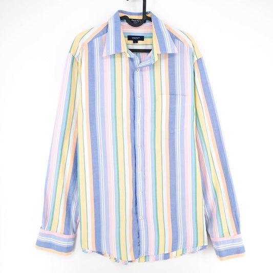 GANT Coloured Striped Regular Fit Shirt Size L