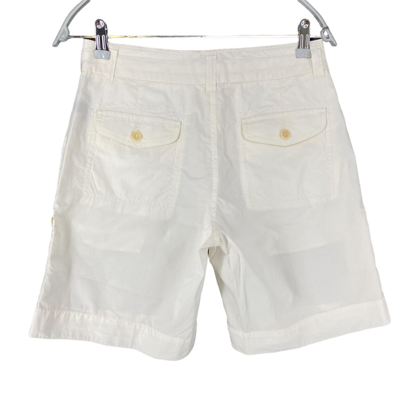 GANT Women Cream White Regular Fit Chino Shorts EUR 34 UK 8 US 4 W27