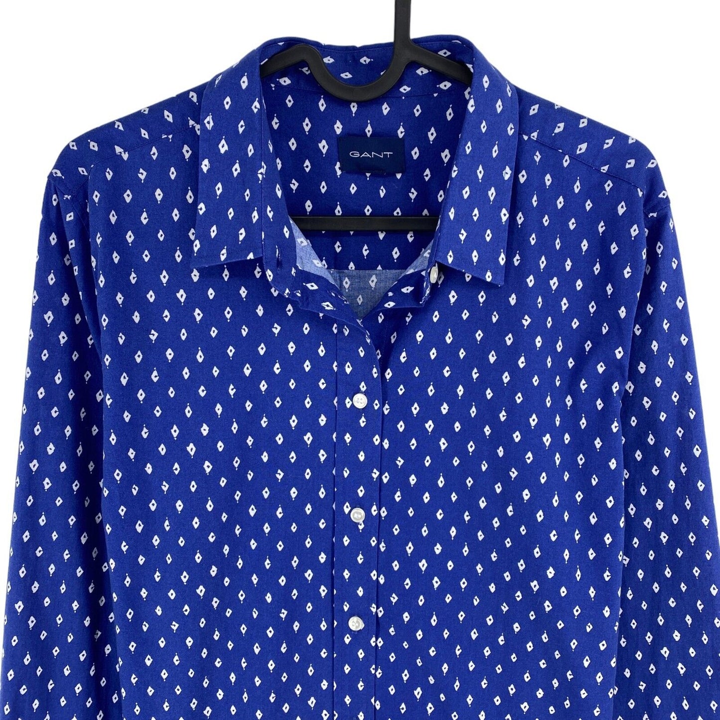 GANT Dark Blue Desert Jewel Stretch Shirt Size EU 44 UK 16 US 14