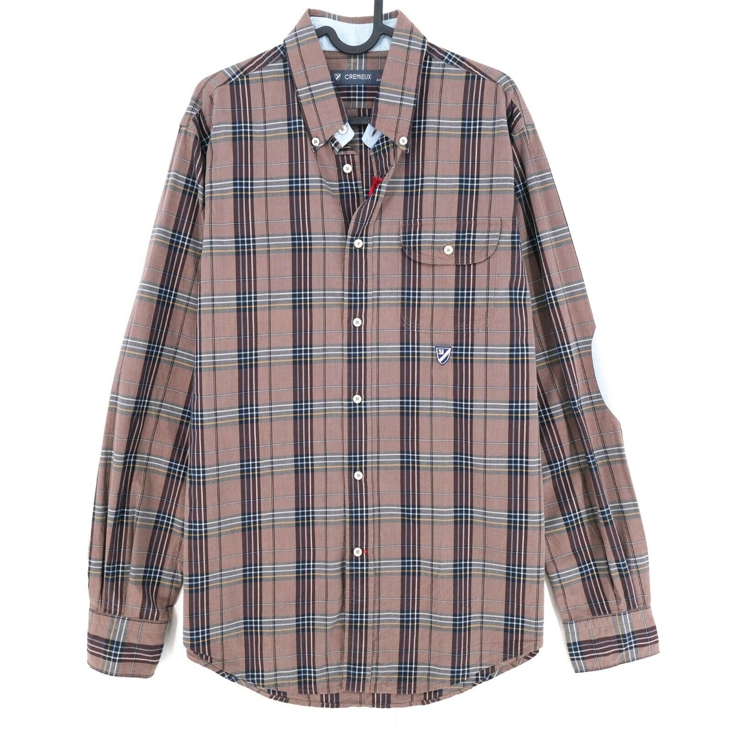 Daniel Cremieux Brown Check New Castle Shirt Size M