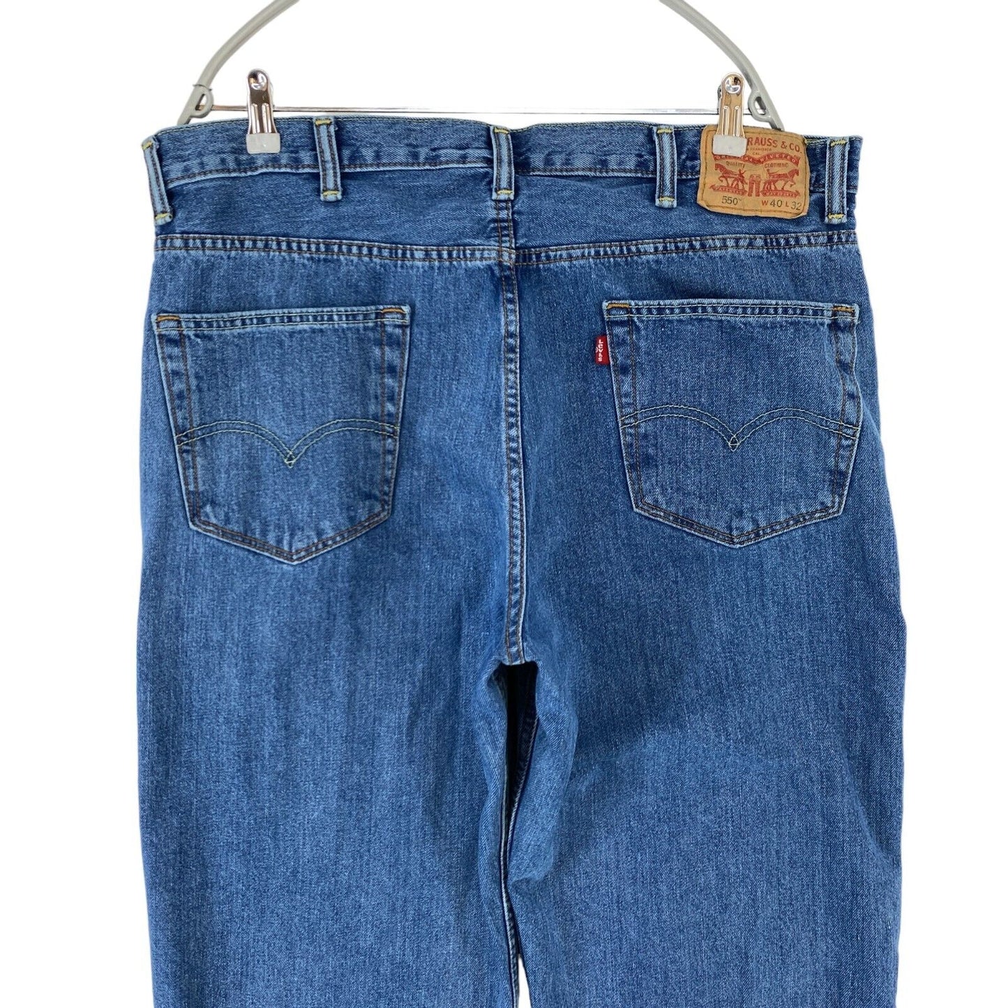 Levi's 550 Blue Relaxed Straight Fit Jeans W40 L32