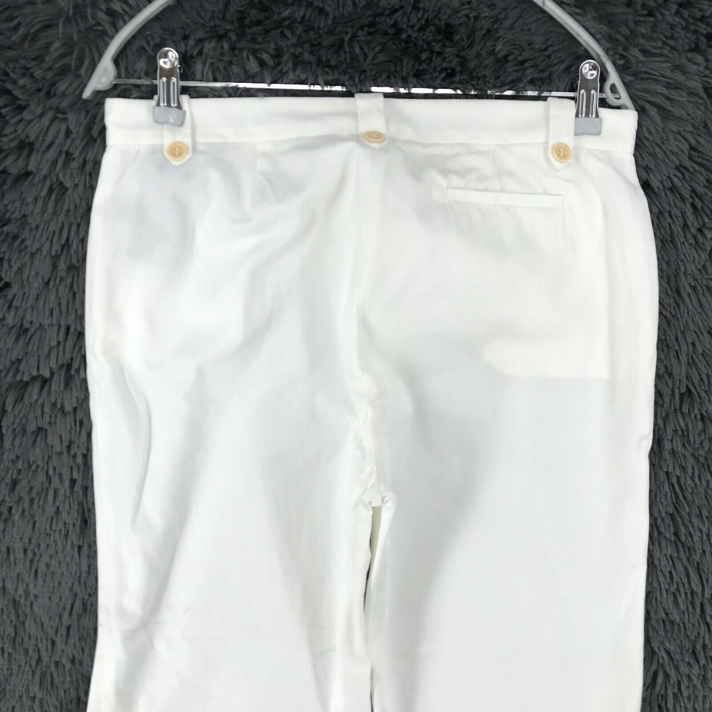 GANT Femmes Blanc Regular Straight Fit Capri Pantalon Taille EU 40 US 10 W31