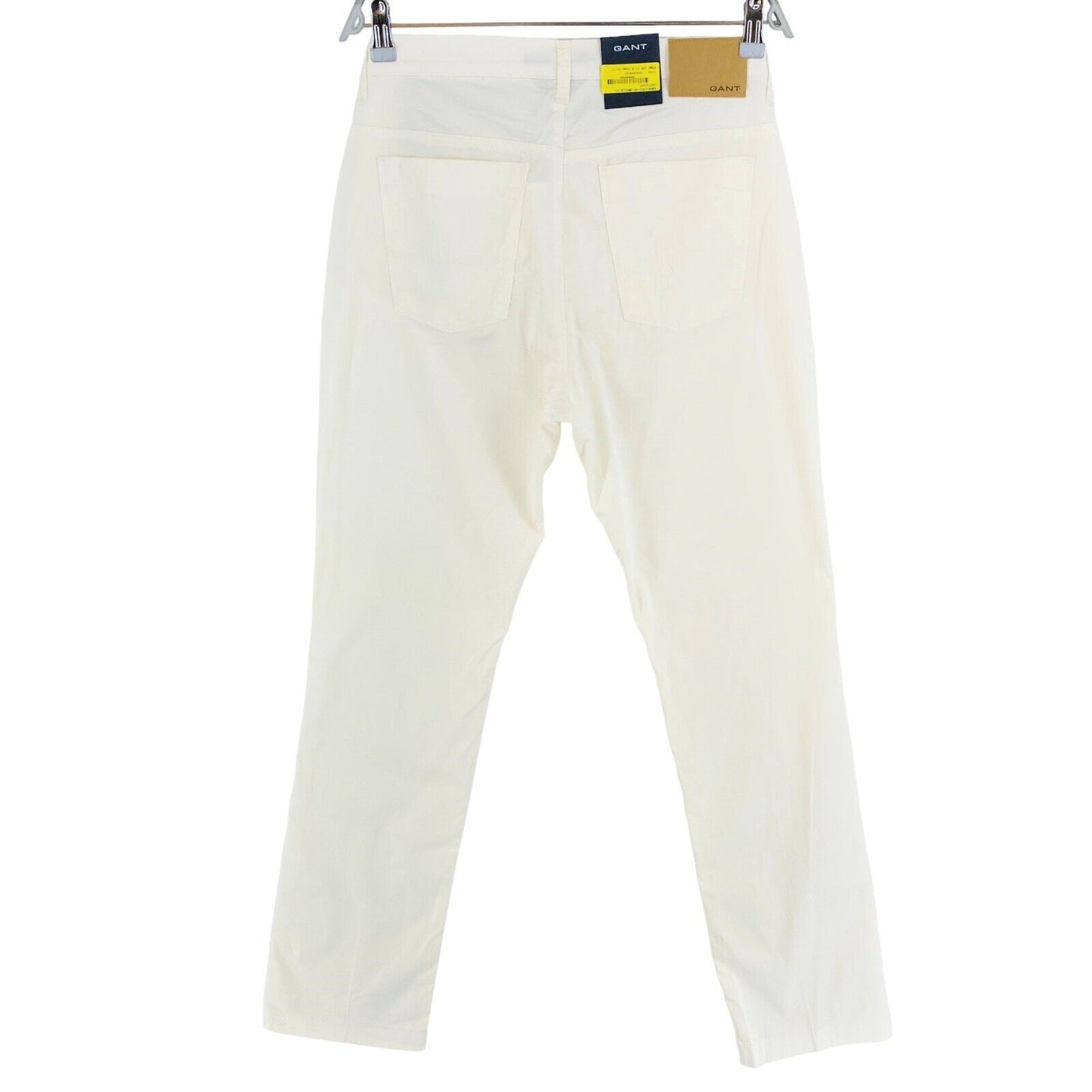 GANT Femmes Pantalon en satin de coton blanc Dawn Pantalon Taille W34 L34