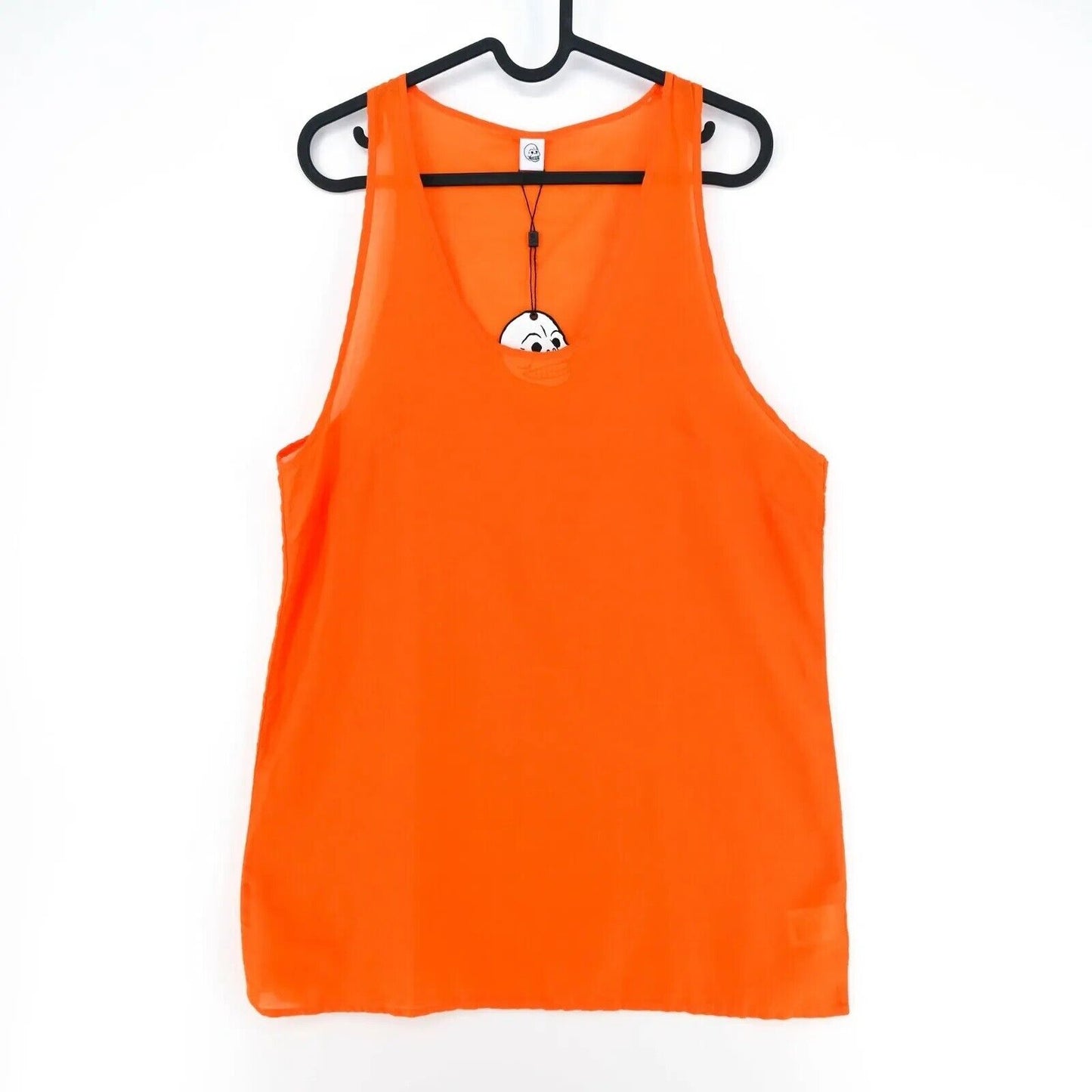 CHEAP MONDAY Women Orange Sheila Tank Top Size S