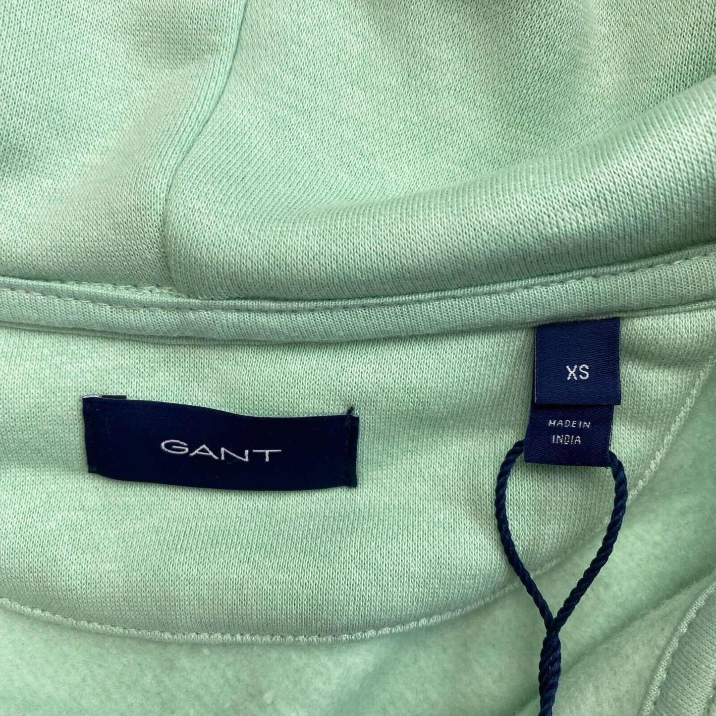 GANT Light Green Tonal Archive Shield Pull à capuche entièrement zippé Taille XS