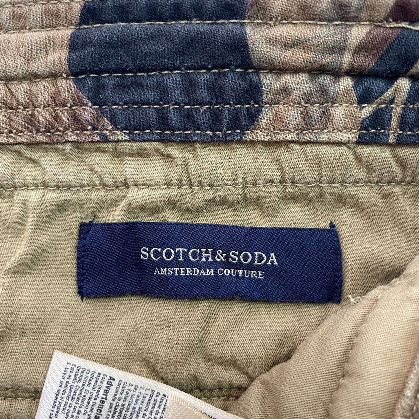 Pantalon cargo ample coupe fuselée marron Scotch &amp; Soda, prix conseillé de 109 €, taille W30 L32