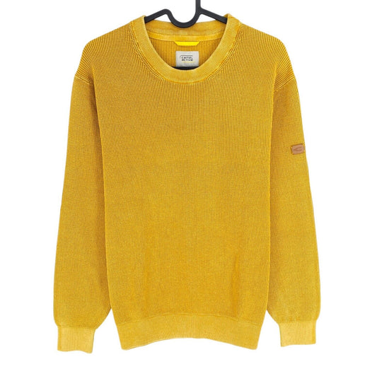 Camel Active Men Yellow Crew Neck Sweater Jumper Size M