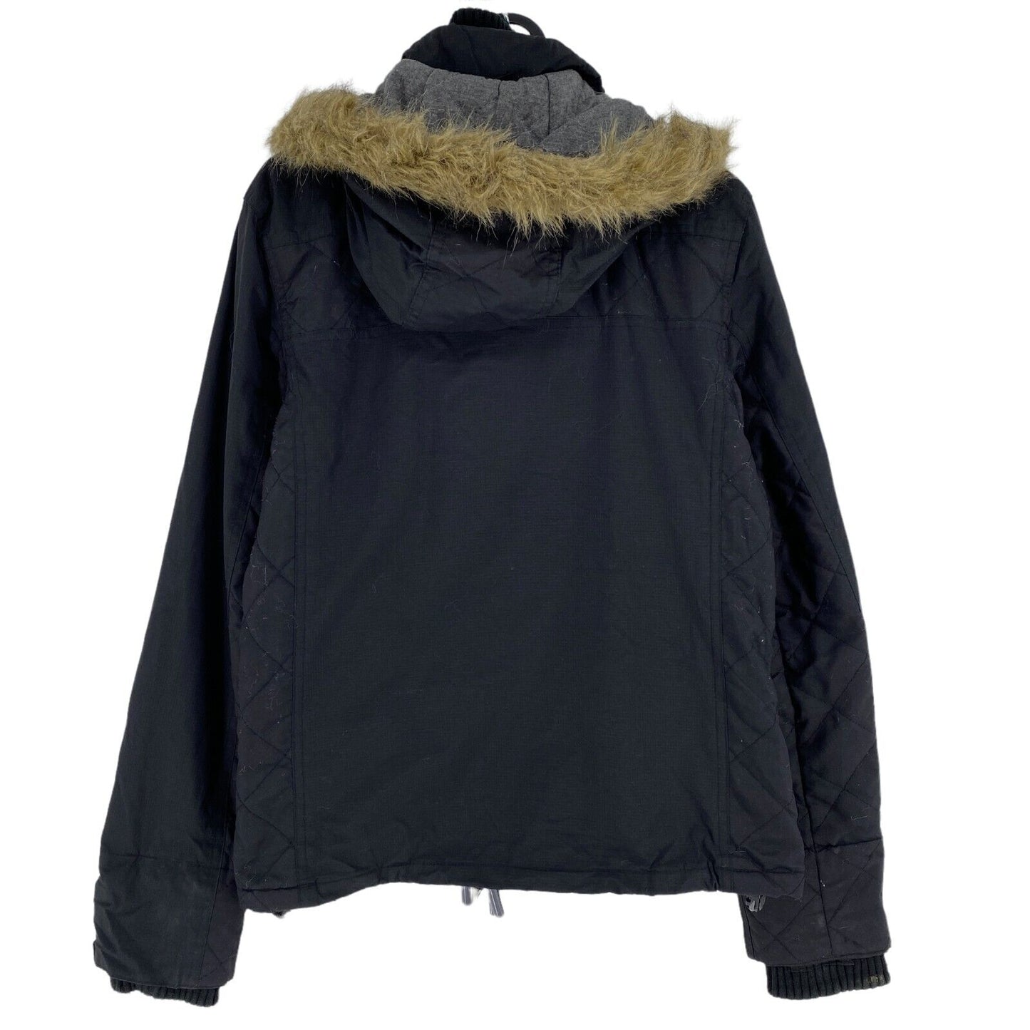 SUPERDRY Original Windcheater Veste à capuche noire Manteau Taille M