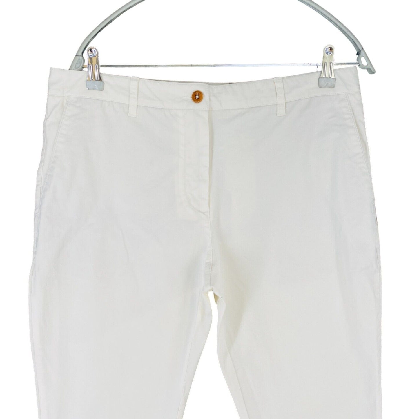 GANT FRYDA Women White Slim it Chino Trousers EUR 42 UK 14 US 12 W32